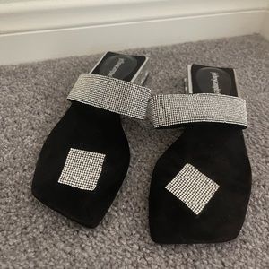 Jeffery Campbell black and sparkle sandals! I’m fantastic condition. Size 8.5 wo
